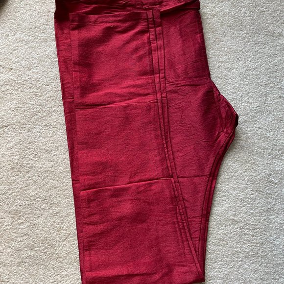 [NEW] Indian Pakistani Men Kurta Pajama Sherwani Suit Brown Red - Picture 10 of 10